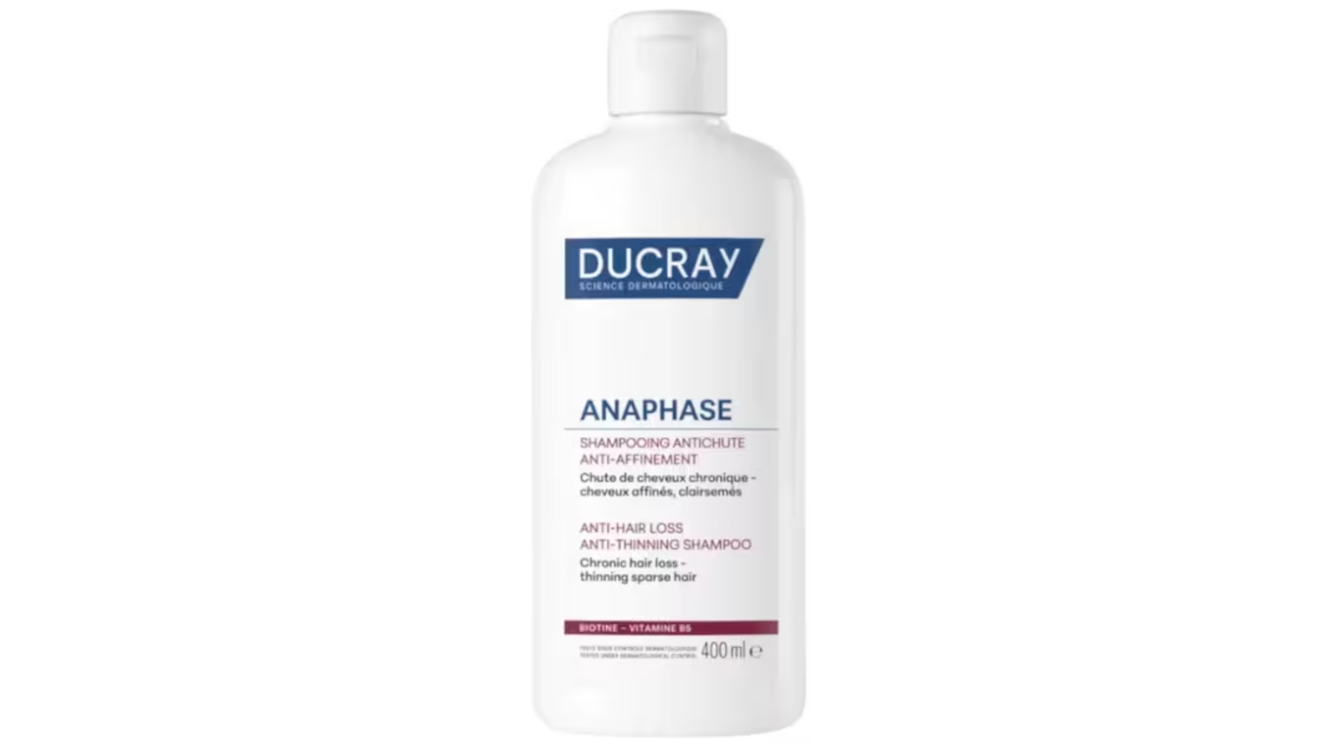 Ducray Anaphase Champú Anticaída y Antiafinamiento, envase de 400 ml