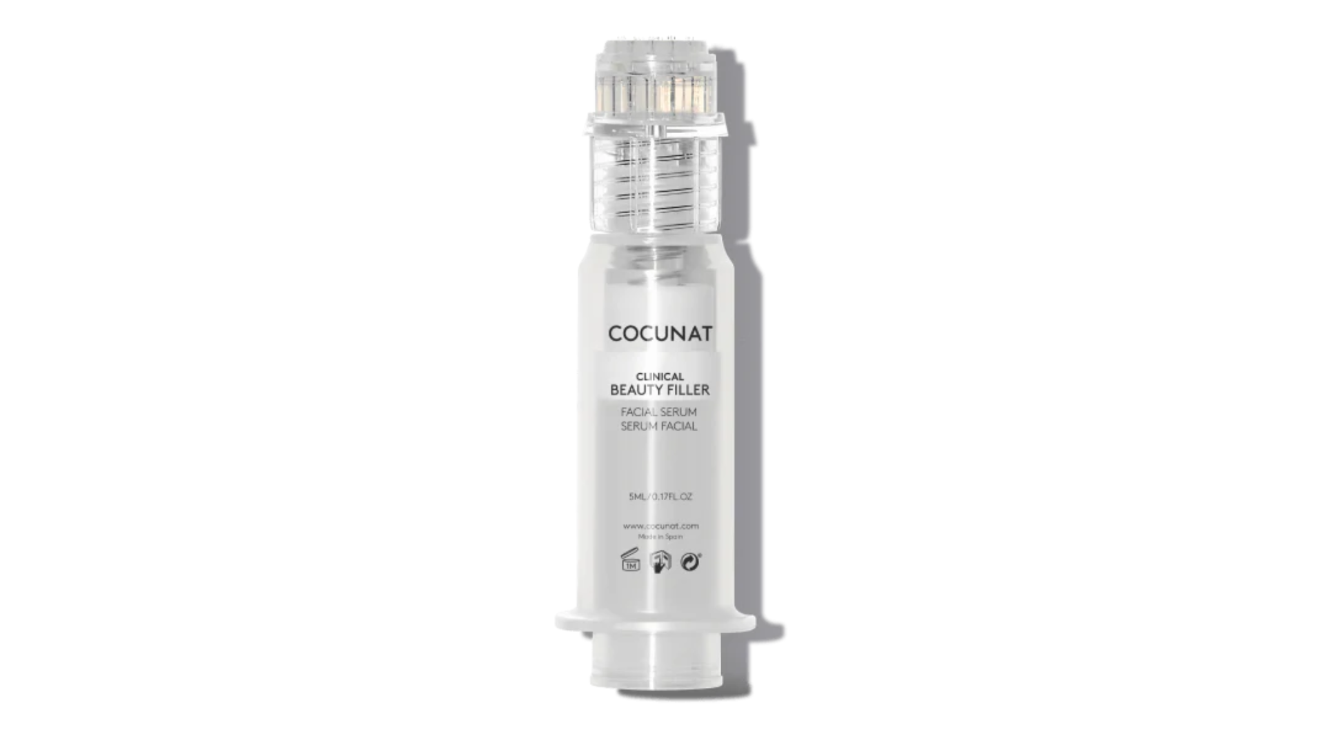 Cocunat Clinical Beauty Filler con aplicador de microagujas para arrugas de expresión